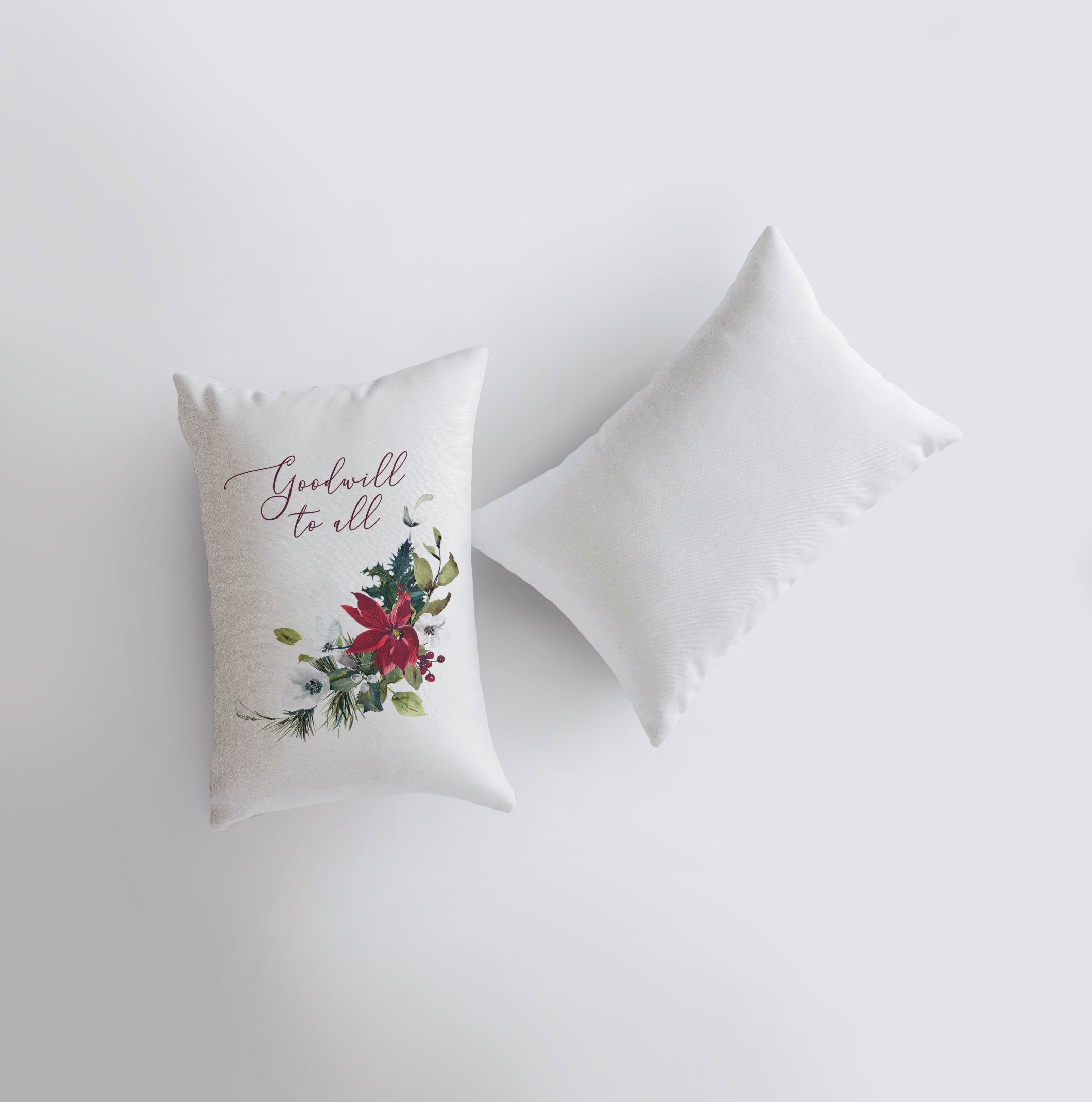 Goodwill Poinsettia Pillow