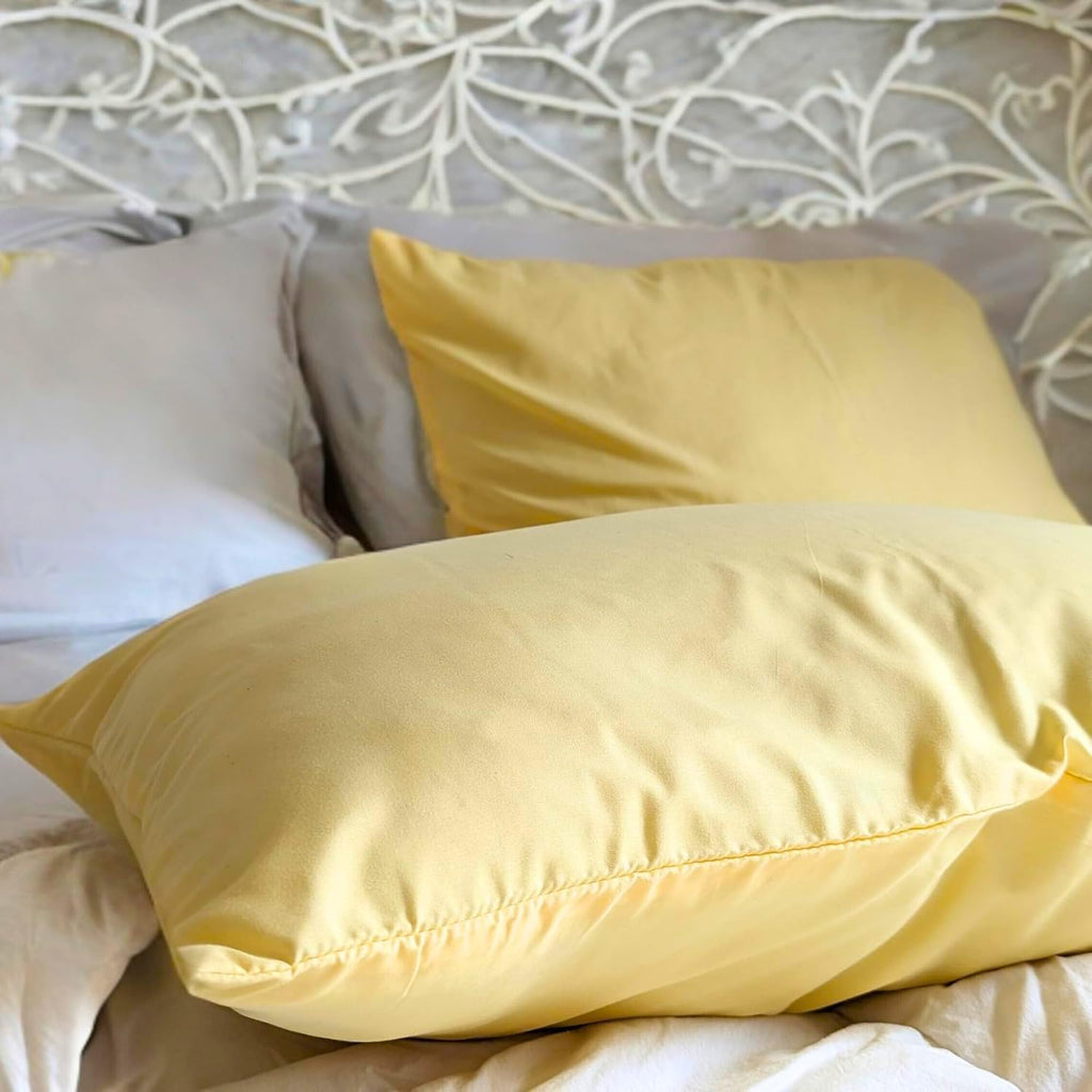 DaDa Bedding Ultra-Soft Microfiber Pillowcases - 2 Pack - Soft,