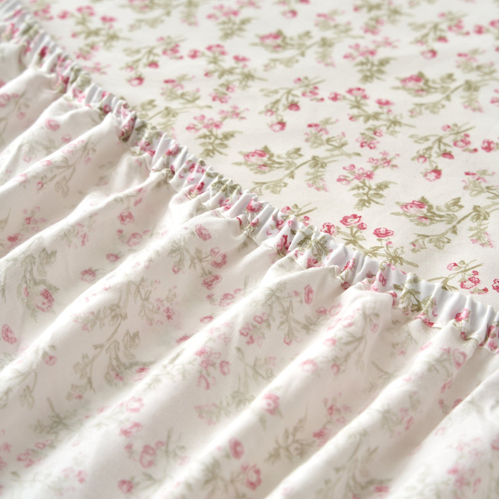 DaDa Bedding Romantic Coquette Floral Cotton Sheet Set