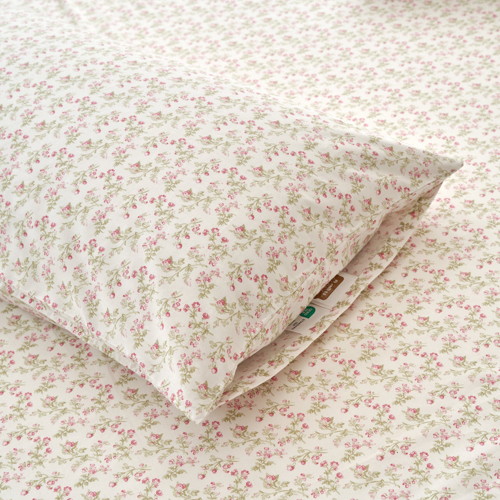 DaDa Bedding Romantic Coquette Floral Cotton Sheet Set