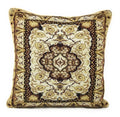 DaDa Bedding Elegant Golden Persian Style Rug Floral Tapestry Throw