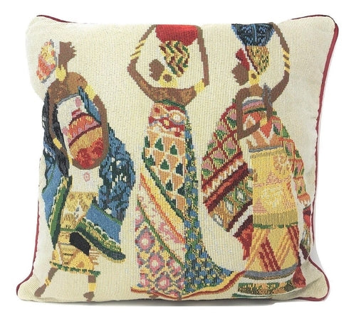 DaDa Bedding Dancing Women African Dreams Tapestry Throw Pillow Covers