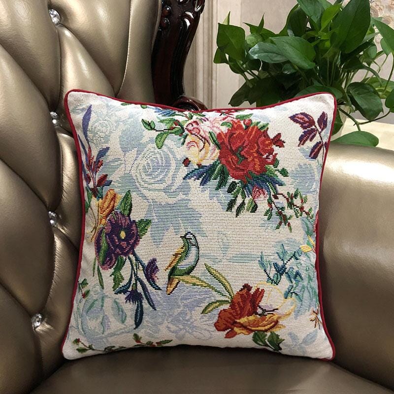 DaDa Bedding Elegant Tropical Paradise Birds Floral Tapestry Throw