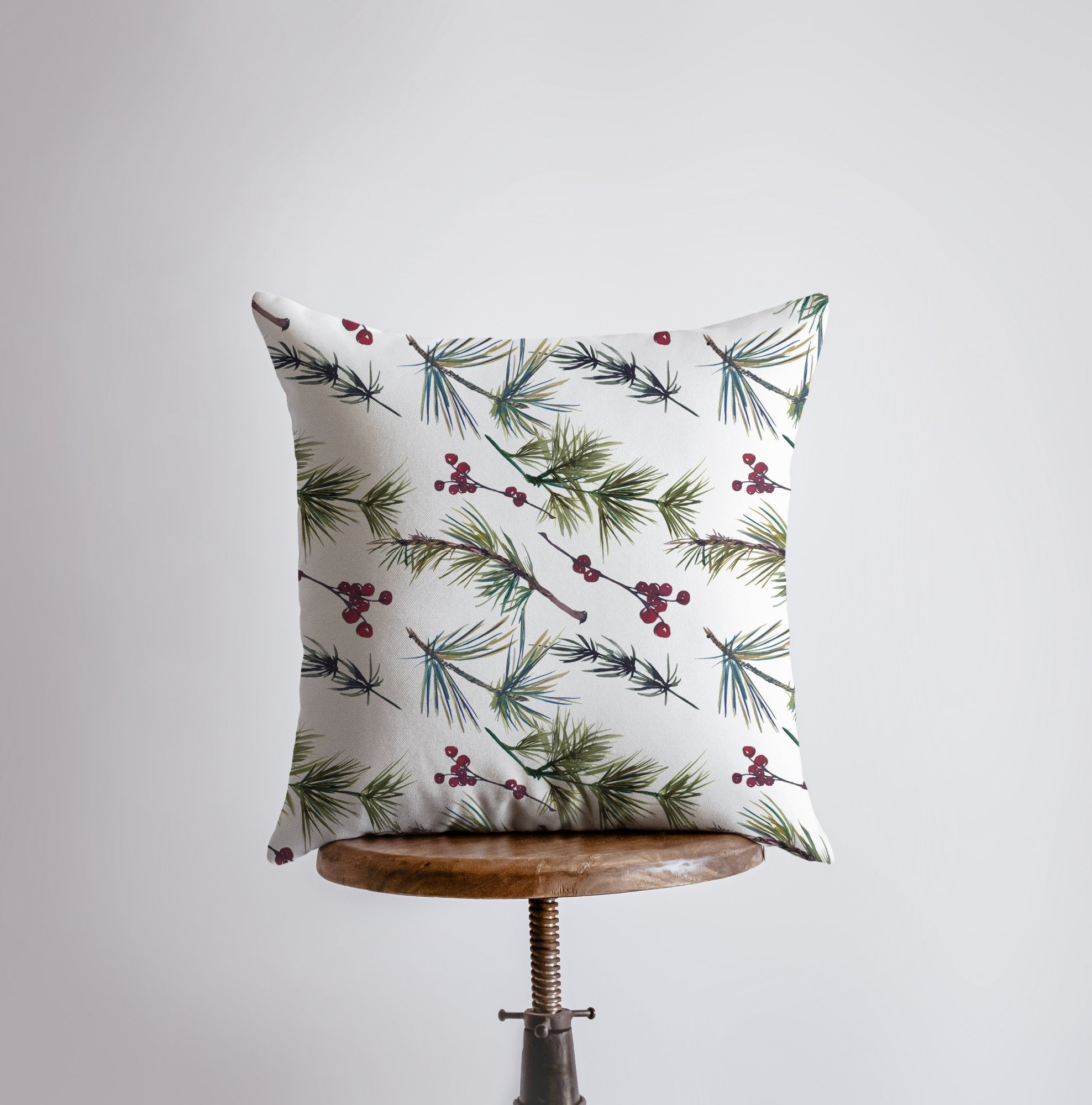 Christmas Holly Pillow