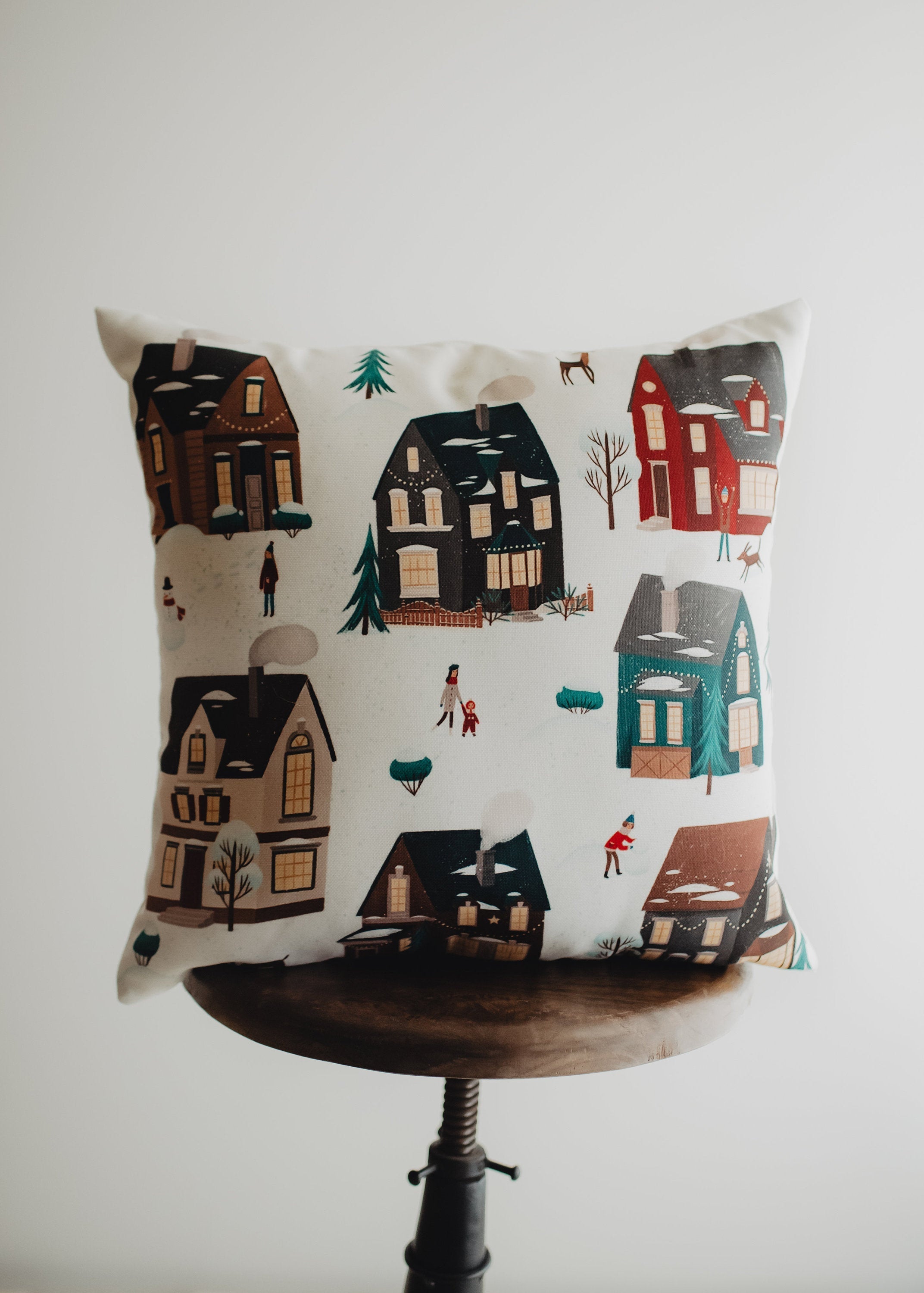 Snow Angel Christmas Pillow