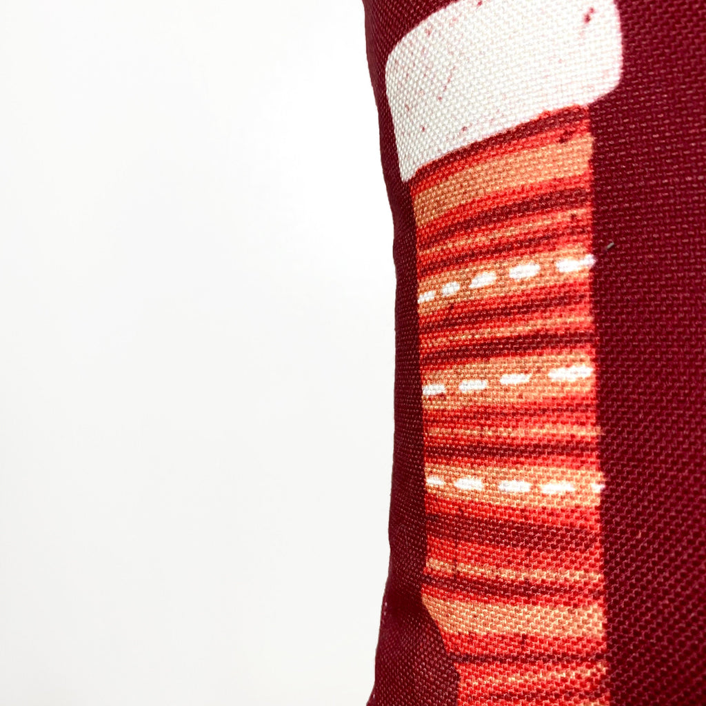 Christmas Stockings | Throw Pillow Cover | 18x12 | Rustic Decor |