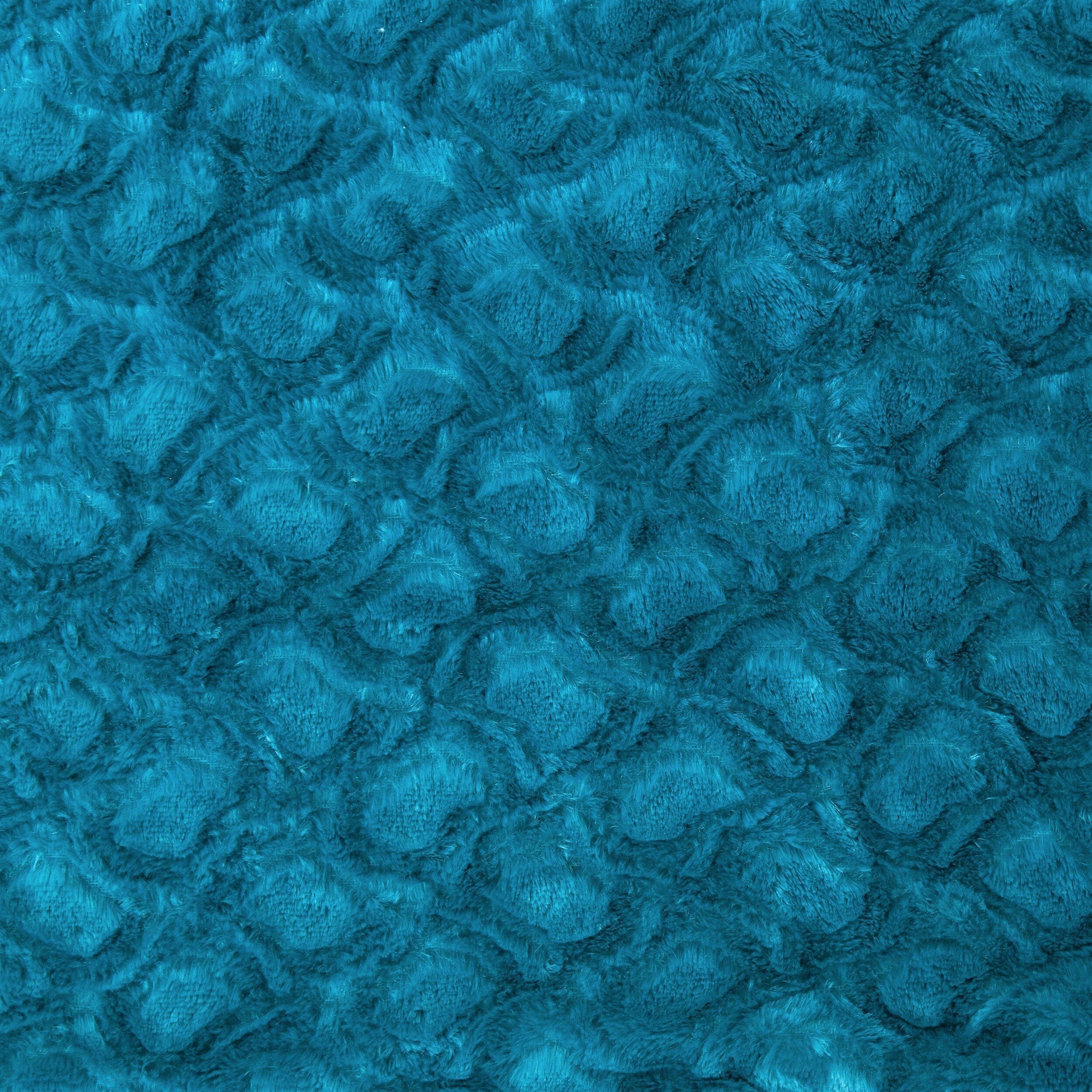 DaDa Bedding Emerald Green Blue Faux Fur Pillow Cover